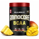 ALLMAX Nutrition AMINOCORE BCAA Powder, 8.18 Grams of amino acids, Intra ja post Treout Recovery Drink, Gluteeniton, Ananas Mango, 315 g