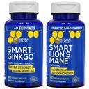 Ginkgo Biloba + Lions Mane Mushroom Bundle - Tarkennus- ja muistituki* - 120 kapselia