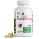 Bronson Milk Thistle Silymarin Marianum & Voikukkauute Maksan terveystuki, antioksidantti tuki, detox, 90 kapselia