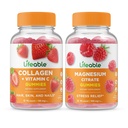 Elinkelpoinen Collagen & C-vitamiini + Magnesium, Gummies Bundle - suuri kastike, vitamiini täydentää, gluteeniton, GMO vapaa, purukumi