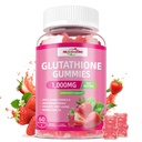 Glutationilisä Collagen Gummies: L-glutamiini sisältää Marine Collagen Vitamiinit C, E, D & B12 Glutationi Gummies 1000 mg anti-aging Formula ja vahvistaa luut