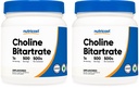 Nutricost Pure Koliinibitartraattijauhe 500G (2 pulloa)