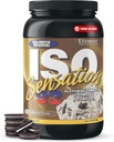 Ultimate Nutrition Whey Protein Isolate Powder with Glutamiini Complex, ISO Sensation 93 - Whey Protein Powder with added Colostrum for Enhanced Recovery, Immuniteetti & Gut Health - Cookies N Cream, 2lbs
