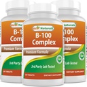 Best Naturals B 100 Complex 120 tablettia (B Complex Vitamiinit) (120 Lukumäärä (Pakki 3))