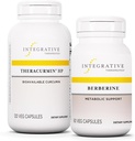 Integratiivinen Therapeutics Bundle with berberine, 60 kapselia & Theracurmin HP, 120 kapselia - berberiini aineenvaihduntaa tukevalle* - Theracurmin-lisä, joka on 27x enemmän biologisesti saatavilla*