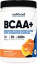 Nutricost BCAA + Hydration Powder (Peach Rings) 30 Tarjoilut - Haarautunut ketju Aminohapot Hydraation Complex - Gluteeniton, ei GMO