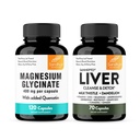 Sandhu's Magnesium Glycinate Quercetin & Liver Support Kapselit ... tukee laadukasta unta, rentoutumista ja maksan terveystuki