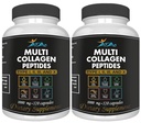 VITAMISAN 2-pakkaus Multi Collagen Plus pillereitä (tyyppi I, II, III, X) anti-aging, hiukset, iho, kynnet ja niveltuki, 80 päivän toimitus 240 kapselia