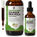 iMATCHME Soursop Graviola Liquid Drop for Cell Support & Regeneration, Immunomy System and Gut Health Support, Pure Soursop Bitters Liquid, High Absorption, Sugar/Gluten Free, Natural Flavor, 2 Fl Oz