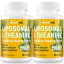 L-Theanine 800 mg Supplement with GABA and Magnesium Glycinate - Natural Compound, Sleep and Relaxation (120 Softgels)