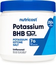 Nutricost Kalium BHB Suolat, eksogeeniset Ketone Supplement, 6,4 g Beta-hydroksibutyraatti per serving, 250 grammaa