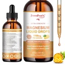 GREENPEOPLE Magnesium Glycinate Liquid Drop - 17-in-1 4Fl. Oz Triple Magnesium Complex Supplement with Glycinate 400mg & Citrate 500mg Taurate / L-Theanine for Calm Mood / Muscle / Sleep, Pineapple Flavor