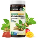 BIO KRAUTER Ashwagandha Gummies for Women & Men - 2000 mg Strength - 90 Chews mielialan tuki - pureskeltava Ashwagandha täydentää - Vegan - Mango Flavor
