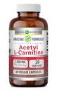 Amazing Formulaes Acetyl L-Carnitine Hcl Veggie Dietary Supplement - 500 Mg, Kasviskapselit (ei GMO,Gluteeniton) per pullo - edistää energian tuotantoa ja kognitiivista toimintaa (60 Count)