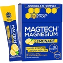 MagTech Magnesium Drink Mix - Sokeritonta sitruunaa - 3 eri magnesiumia: Magtein L-treonaatti, Glycinate & Taurate - 200 mg kelated Magnesium Complex - Tukee rentoutumista ja aivojen terveyttä - 20 tarjoilua