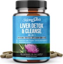 Maksa Detox & Cleanse - 28-in-1 Maksan korjaus & tuki täydentää miesten & naisten maito Thistle, Apple Sider viinietikka, Voikukka juuriuute & Artisokkauute - ei-GMO, 60 kapselia