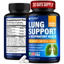 Lopeta tupakointi Apua Lung Cleanse & Health - Valmistettu Yhdysvalloissa - Lung Detox kanssa Licorice Root, Inkivääri & Nokkonen juuri, vihreä tee, Thyme & Oregano Lehdet Lung selkeä tuki & Stressi Relief - 60 kapselia
