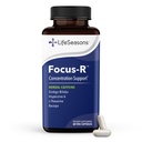LifeSeasons - Focus-R - Concentration Support Supplement - All Ages - parantaa henkistä suorituskykyä & Focus - lisää huomiota Span - L-Theanine, Kava, Bacopa, B-vitamiini & More - (60 kapselia)