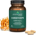 Merkittävä ravitsemus Cordyceps täydentää - edistää elinvoimaa - 1000 mg, 60