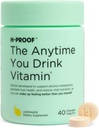 H-PROOF Koska tahansa juot vitamiinia, maksan terveys ja immuniteetti tuki electrolyyttejä, Milk Thistle, ja vitamiinit B & C - 40 purutabletit (20 tarjoilua), Vegan, sitruunamehu