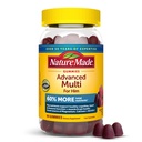 Nature Made Advanced Multivitamiini Gummies hänelle magnesiumsitraatilla, kalsiumilla & kaikki 8 B-vitamiinit, Multivitamiini miehille, 90 Gamies, 30 päivän tarjonta