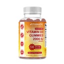 Vitamatic Sugar Free D3 2000 IU - 120 Pectin Based Gummies - Suuri maku - Terveet luut, mielialan ja immuunijärjestelmän toiminta - ei-GMO - 120 tarjoilua