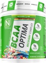 NutraKey BCAA Optima Post Treenout Recovery Complex, Ei sokeria, Ei carb, Recovery Aid, Sour Gummy Worms