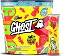 GHOST Hydration Packets, Sour Patch Kids Redberry, 24 Sticks, Electrolyte Powder - Drink Mix täydentää magnesiumin, kaliumin, kalsiumin, C-vitamiinin, Vegaani, vapaa soija, sokeri & Gluteeni