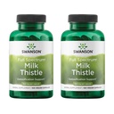 Swanson Milk Thistle - Herbal Liver Support Supplement - Natural Formula auttaa säilyttämään kaiken terveyden ja hyvinvoinnin - (100 kapselia, 500 mg Each) 2 pakkaus