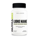 NutraBioLions Mane Supplement Kapselit - Organic Lion's Mane Mushroom Powder (500 mg) - Focus, Muisti, Immuniteetti - 60 Vihanneskapselit
