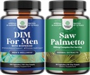 Bundle of Advanced DIM täydentää miesten - Estrogeeni esto ja Extra Strength Saw Palmetto Extract - naisten ja miesten hiusten terveyttä ja virtsan tuki
