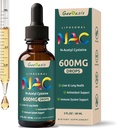 Liposomal Liquid NAC Supplement N-Acetyl Cysteine Drops, N Acetyl Cysteine 600 mg, Quercetin & Sinkki aikuisille ja lapsille, maksan ja keuhkojen tuki, antioksidantti, immuuni- ja ihon terveys, 2 Fl Oz