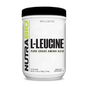 NutraBio 100% Pure L-leusiini - Lihasten Recovery and Support - Luonnollisesti Fermented Free Form Aminohappo - Vegan, ei-GMO, Gluteeniton - (500 Gram)