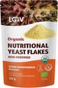 LOOV Organic Non-Fortified Nutritional Yeast Flakes - Vegan, Gluteeniton, ei-GMO-vahvistettu Nooch - Hyvä lähde Natural B-vitamins - Ei lisätty suolaa tai sokeria - Resealable Bag, 8 Ounces (227 grammaa)
