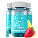 SugarBearPro Hair Vitamiini Gummy 3 kuukauden tarjonta Extra Strength Biotin 6000 mcg, kasvu miehille ja naisille, Vegaani B12, MSM, Inositoli, Omega 3, Elderberry, Certified Kosher, Halal, julma-vapaa