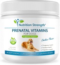 Prenatal vitamiineja koirille tukemaan kehitystä terveitä pentuja, edistää maidon tuotantoa, Foolihappoa, rautaa, sinkkiä, jodia, B-vitamiinit raskaana oleville koirille, 90 pehmeää purukumia