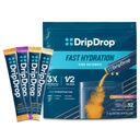 DripDrop Hydration Packets - Tropical Variety Pack - Single Serve Electrolytes Powder Drink Mix - Mango, Açaí, Passion Fruit, Piña Colada - Ei-GMO, Gluteeniton, Vegan - 32 Sticks