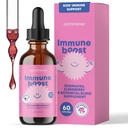 JoySpring Immunodrops - Lapset Immuuni Tuki Liquid Supplement (2 fl oz) - Echinacea, Elderberry, Oregon Grape Root, Orange Peel, Vitamiinit A, B6, C - Natural Support System lapsille ja aikuisille
