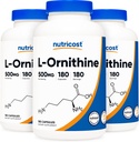 Nutricost L-Ornithine 500 mg; 180 kapselia (3 purkkia)