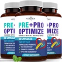 Pro Optimize Probiotics for Women, Menopause, 70 miljardia PMY, Ruoansulatusterveys - tuki turvotus, kuumat välähdykset, Joint Support, Night Sweats - Gut Health & Metabolia - Dong Quai (180 (Pack of 3))