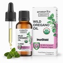 ImunShield Wild Oregano Oil Organic Liquid Drops - Käsin poimittu Oregano 86-90% Carvacrol varten Immuuni- ja digestiivinen tuki - Vegan, ei- GMO, Gluteeniton, 1 fl. oz. / 30 ml