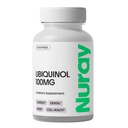 Nuray Ubiquinol 100mg Softgels, CoQ10:n aktiivinen muoto sydän- ja verisuoniterveyteen, gluteeniton immuunituki, parantaa maksan terveyttä, 30