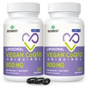 Liposomal Ubiquinol CoQ10 800 MG Softgel, korkea imeytyminen CoQ10 Ubiquinol Supplement, aktiivinen Coenzyme Q10 800 mg, voimakas antioksidantti sydämen ja aivojen toimintaan, energian tuotanto, 120 Vegan Softgels