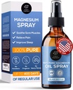 Organic Organic Magnesium Spray Oil for Feet, Sleep & Sure Lihakset 100% Pure Ancient Zechstein Mgride, Topic Formula Natural Rentoutumista, Body Hieronta, Leg Cramps & Treenaus Relief