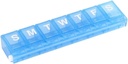 EZY Dose Weekly (7-päivä) Pilleri tapauksessa, lääkesuunnittelija, vitamiinien organizer, pieni lukitseminen Osastot turvata reseptilääkkeet ja estää vahingossa spilling, väri Saattaa Vary, BPA vapaa