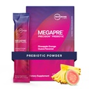 Microbiome Labs MegaPre Prebioottikuitujauhe naisille, miehille ja lapsille - Pre-annos Prebioottikuitu täydennysosa jauhe kliinisesti testattu Oligosakkaridit - Ananas Orange Guava (30 Drink Packets)