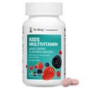 Tri. Berg Kids Pureskeltavat monivitamiinit (NOT makeutettu w/sokeri) - Päivittäinen monivitamiini lapsille, joka sisältää 20 ravinteita & Trace Mineral Complex - Mixed Berry Pureskeltavat vitamiinit lapsille - Red Wafers