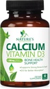 Calcium Supplement 1200 mg - D3-vitamiini paras imeytyminen - tukee immuuni terveyttä, luut ja hampaat - luonnon kalsiumkarbonaatti + 1600 IU D3 - pullo Yhdysvalloissa naisten ja miesten - 60 tablettia
