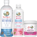 MaryRuth Organics Naisten monivitamiiniLustriva hiusten kasvua, vaihdevuosia tukea, & päivittäin nestemäinen Multimineral, 3-pack Bundle hiusten tuki, ihon terveys, immuuni tuki, Gut Health, ja uni tuki