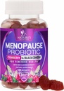 Vaihdevuodet Lisäravinteet naisille - 3 miljardia PMY Natural Menopause Relief lievät kuumat Flashs & Night Sweats, PH, emättimen terveys Tuki Probiootit naisten Gummy, Probiootti täydentää - 120 Gummies